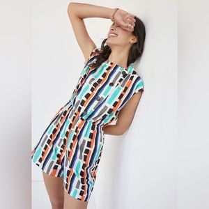 Anthropologie Corey Lynn Calter Abstract Romper
